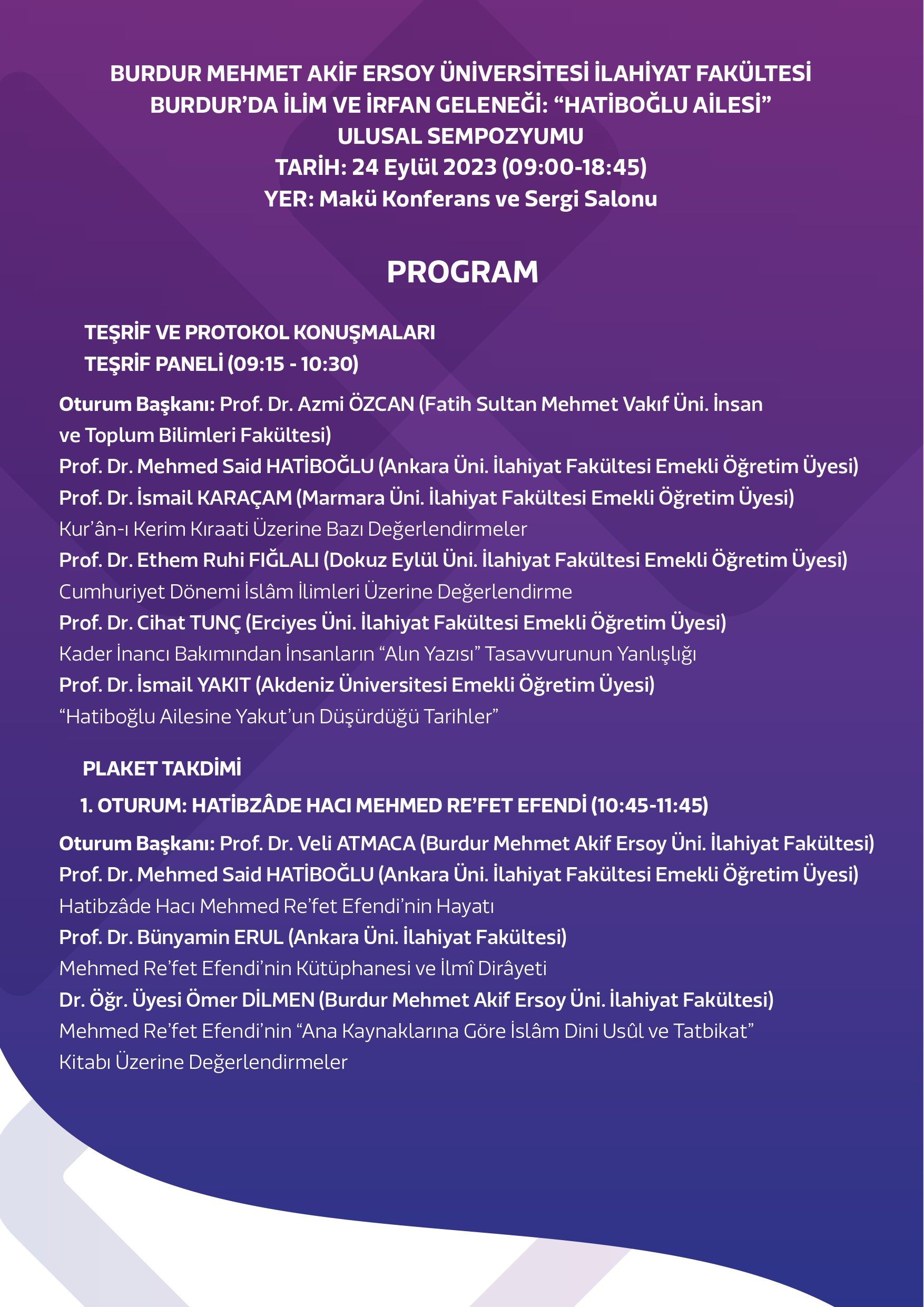 Burdur’da Hatipoğlu Ailesine Vefa Proğramı